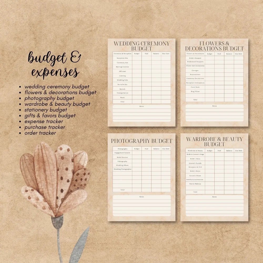 Wedding Planner Instant Download